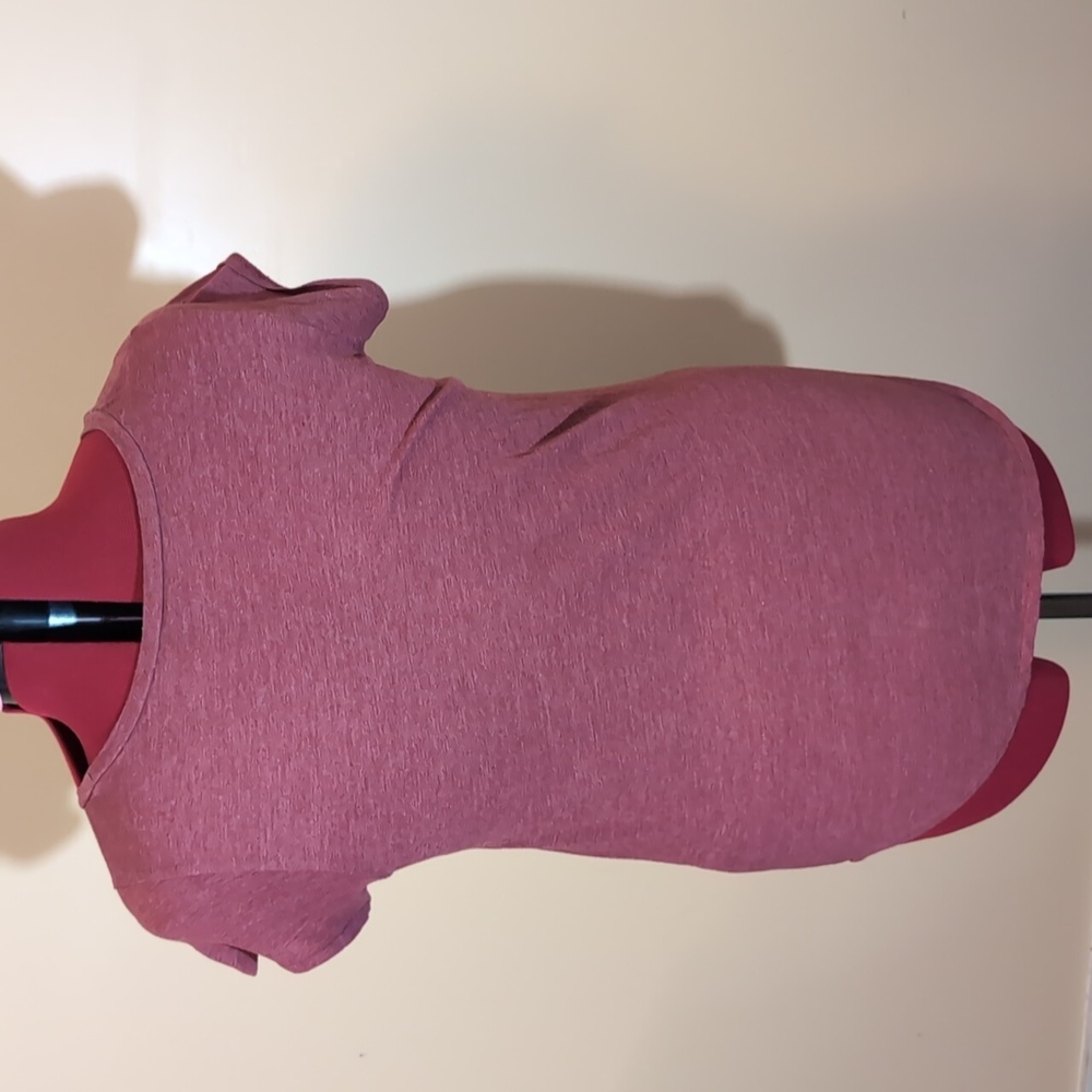Lucky Brand| Dusk Rose Scoop Neck Short Sleeved T-shirt Polyester Cotton Blend - Picture 3 of 11
